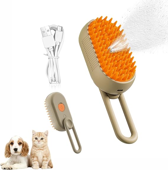 Cepillo Vapor Pro 3 en 1 para Perros y Gatos